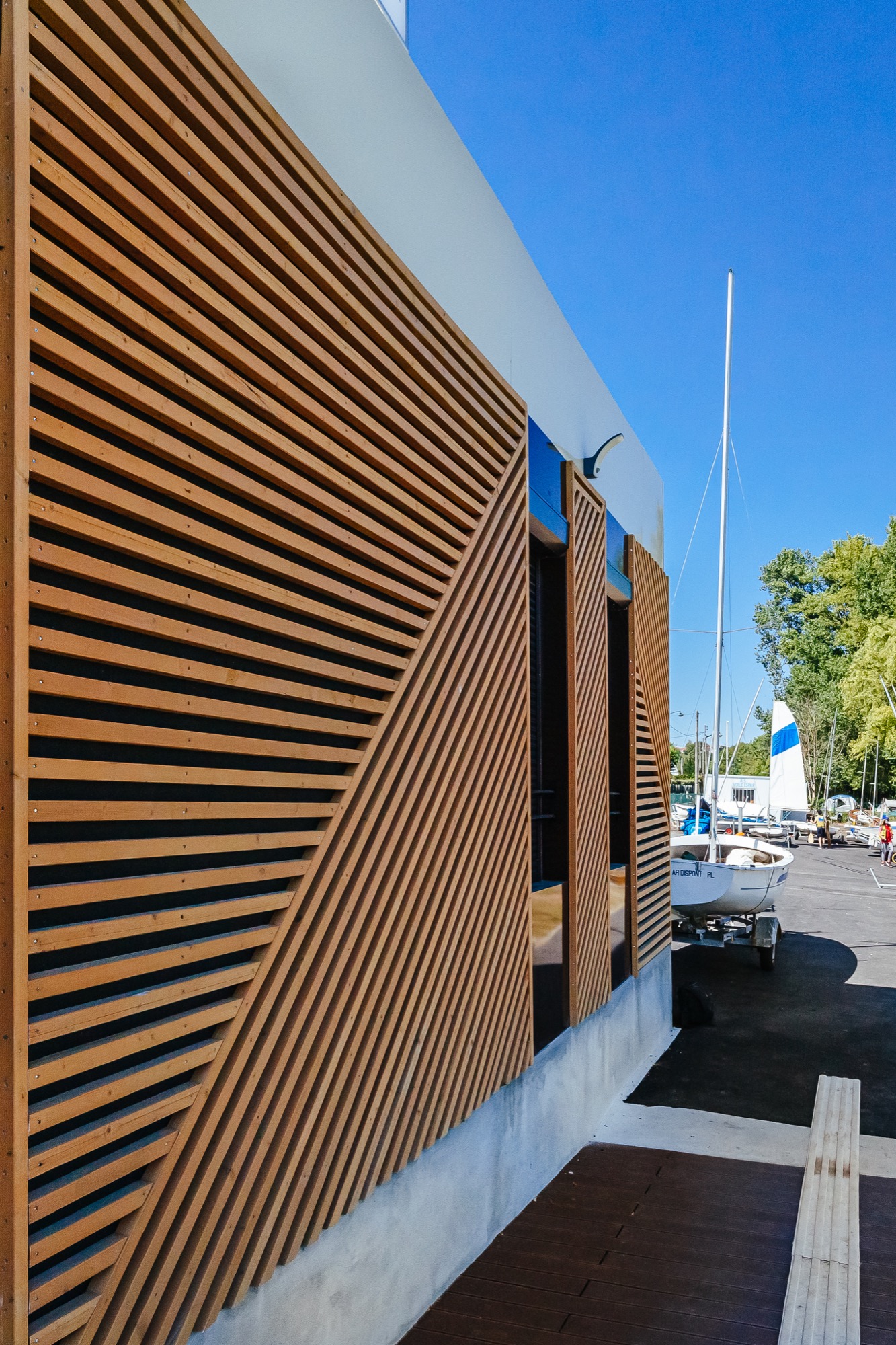 Bâtiment modulaire pour le club de voile de Corbeil-Essonnes